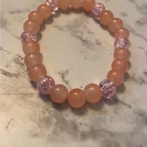 Elegant Pink Beaded Bracelet